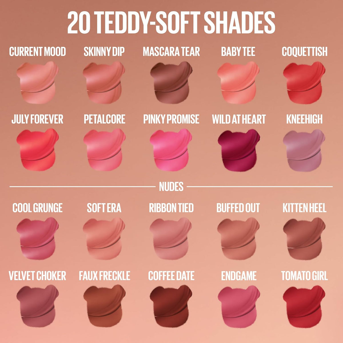 MAYBELLINE Super Stay Teddy Lip Tint, Long Lasting Matte Lipstick For Up To 12HR Wear, Mascara Tear, 1 Count (Open Box)
