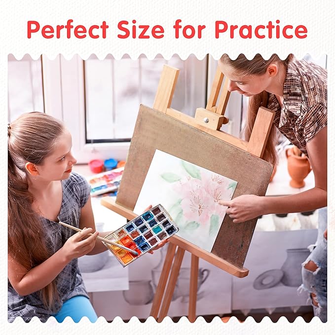 FIXSMITH Canvas Boards for Painting 8x10 Inch, Super Value 4 Pack Paint Canvases, White Blank Canvas Panels, 100 Cotton Primed, Painting Art Supplies
