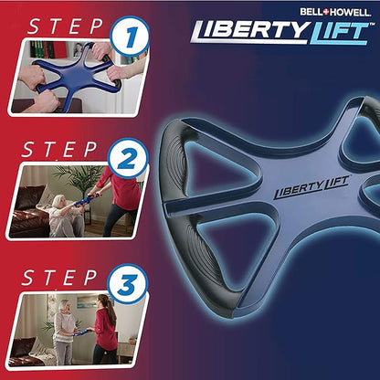 Liberty Lift 15" Standing Aid and Handicap Bar with No-Slip Grip Handles 400 Lbs Weight Capacity, Portable Mobility Medical Support for Elderly Senior Patients As Seen On TV