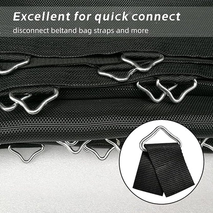 Triangle Ring Buckle,V-Shaped Buckle Trampoline Triangle Ring,Trampoline Replacement Parts,for Trampoline Mat Surface and Jumping Cloth Processing