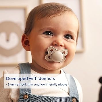MAM Original Matte Baby Pacifiers, Binky for Girls 0-6 Months, BPA-Free Silicone Nipple, Easy to Clean, Best for Newborn Babies, Developed with Medical Experts, 2 Count Binkies with Sterilizer Case
