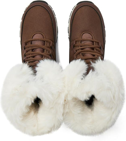 6.5 Size, Lands' End Expedition Waterproof Insulated Womens Snow Boots, Lace Up or Slip On Winter Boots for Women, Medium or Wide Width Sizes 6 to 11, Black, Brown, Blue, White or Grey Winter Shoes