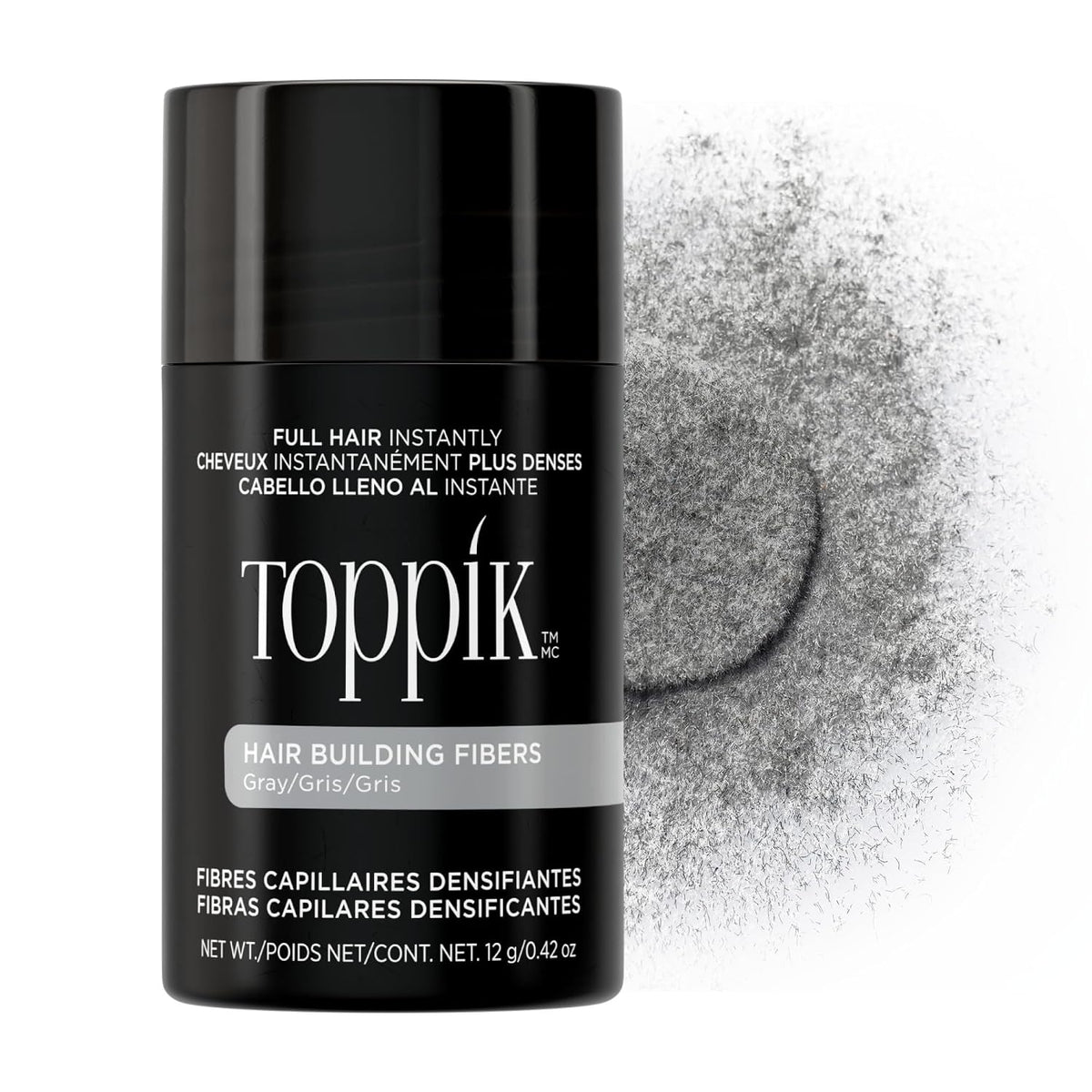 Toppik Hair Building Fibers, Fill In Fine or Thinning Hair Instantly Thicker, Fuller Looking Hair 9 Shades,4 size options