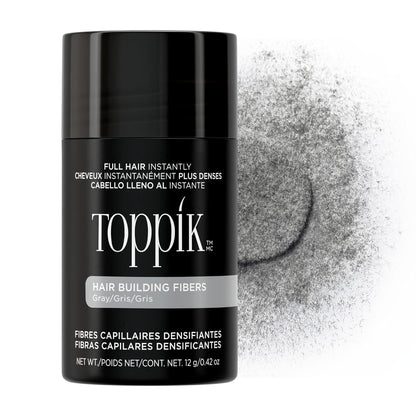 Toppik Hair Building Fibers, Fill In Fine or Thinning Hair Instantly Thicker, Fuller Looking Hair 9 Shades,4 size options