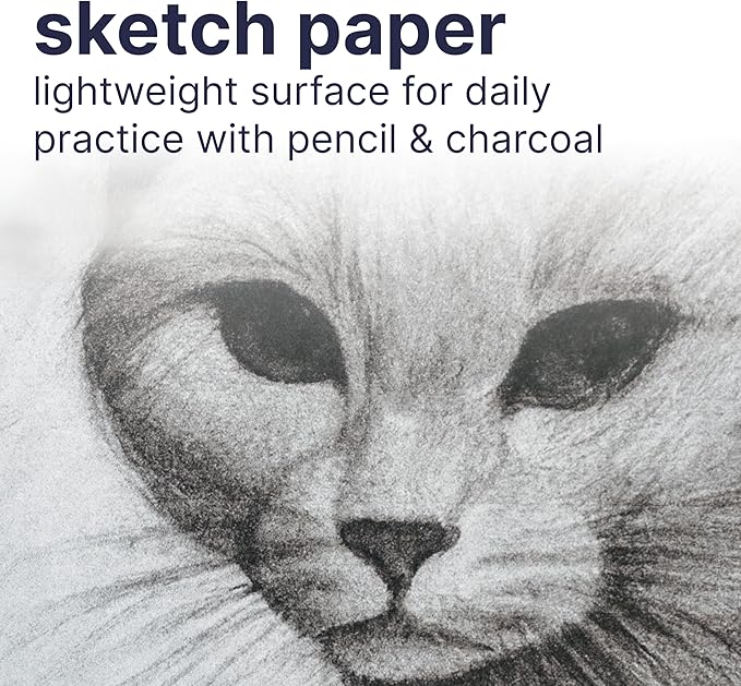 Strathmore 200 Series Sketch Pad, 8.5x11 inch, 100 Sheets, Side Wire - Artist Sketchbook for Drawing, Illustration, Art Class Students