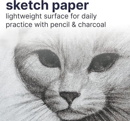 Strathmore 200 Series Sketch Pad, 8.5x11 inch, 100 Sheets, Side Wire - Artist Sketchbook for Drawing, Illustration, Art Class Students