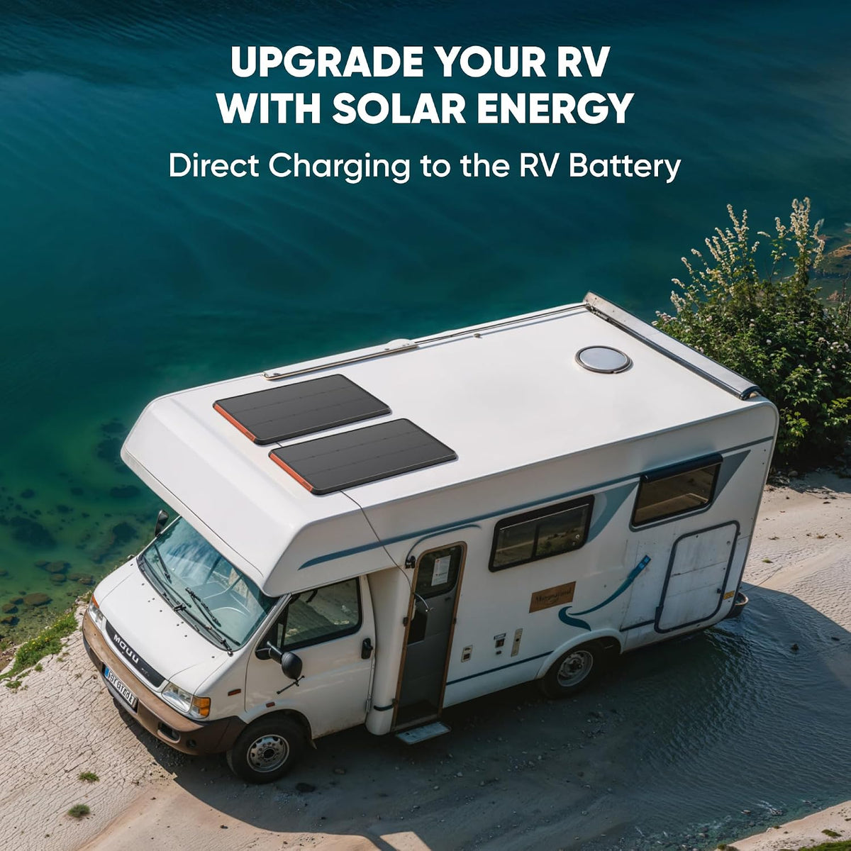 Jackery SolarSaga 100 Prime Bifacial DIY Solar Panel,100W | 25% Conversion Efficiency, IP68 Waterproof, Portable Solar Charger for Vans, Roofs, Balconies, RV