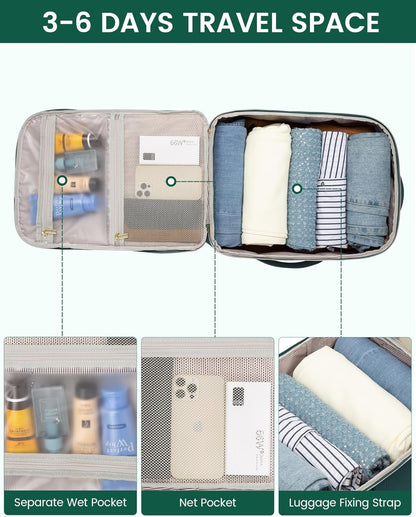 LOVEVOOK Large Travel Backpack for Women, Carry On Bag Flight Approved, 40L TSA Personal Item Travel Bag with 3 Packing Cubes, Waterproof 17 Inch Laptop Hiking Casual Backpack