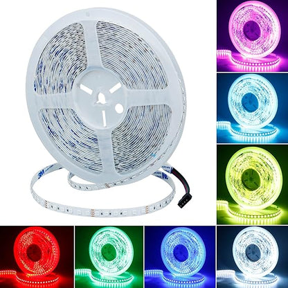 24V 32.8ft/10M RGB LED Strip Light 1200LEDs 120W Flexible SMD3535 High Brightness No-Waterproof IP20 LED Tape Lights for Living Room Home Decoration(RGB Controller and Power Supply Not Included)