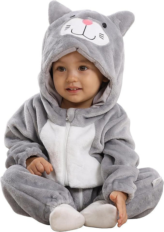 TONWHAR Unisex-Baby Animal Onesie Costume Cartoon Animal Outfit Homewear Kids' One-Piece Rompers