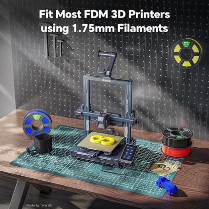 PLA PRO Filament 1.75mm, Stronger Toughness 3D Printer Filament, PLA Filament Dimensional Accuracy +/- 0.02 mm, Neatly Wound, Fits Most FDM 3D Printer, 1KG Black