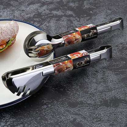 Tongs For Cooking - Heat Resistant 600 Degrees Stainless Steel Kitchen Tong,Heavy Duty Metal Locking Tongs - Perfect for Food,Salad and BBQ set of 2(Tongs For Cooking(Glove white style)-2 pack)