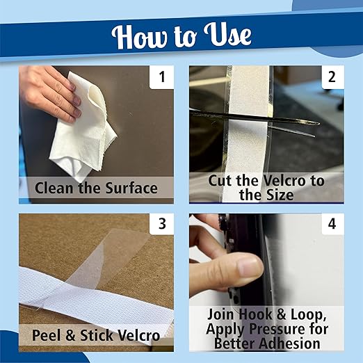 Hook Adhesive-Backed Hook-Side Only: (Black, 1" x 75 Feet)