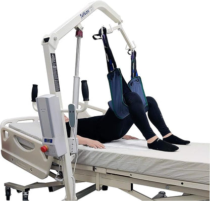 Hip Lift Sling (Large) Solid Fabric, Non-Slip Polyester Sling, Inner Thigh Cuff Compatible with Hoyer, Invacare, McKesson, Drive, Lumex, Medline, Joerns and other Patient Lifts