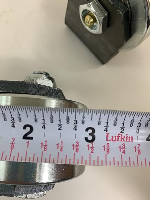 Set of 2 Weld On Trailer Tail Drag Casters, Solid Steel, Greasable Axle, 1.5 inch Wide, Motorhome, RV, 5th Wheel Camper, Prevents Hanging up on inclines, curbs or steep driveways.