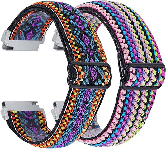 Chofit Elastic Nylon Loop Replacement Band for Watch, Compatible with Spade Health Smartwatch 3,Soft Stretchy Adjustable Watch Strap