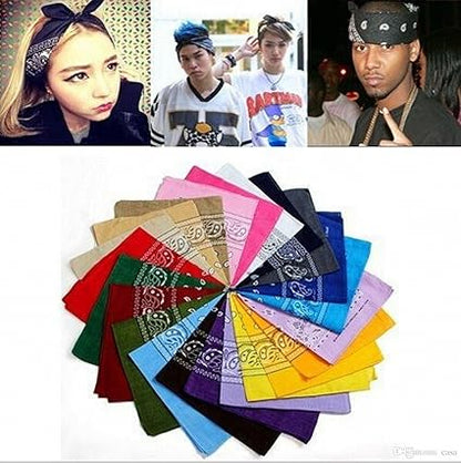 Boolavard 1s, 6s, 9s or 12 Pack Cowboy Bandanas Bandana with Original Paisley Pattern