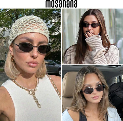 mosanana Y2K Oval Sunglasses for Women and Men Mod. Hacker
