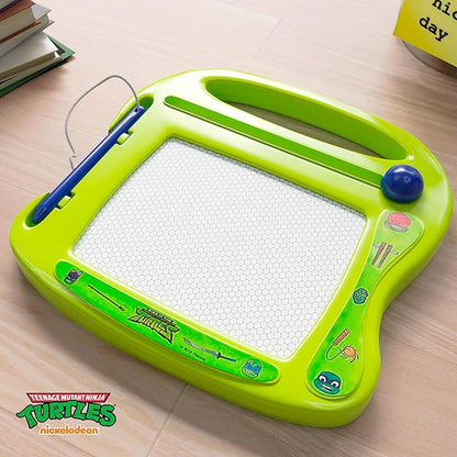 Lollipop Teenage Mutant Ninja Turtles Magnetic Board for Kids, Erasable Toddler Drawing Pad, Magic Sketcher, Sketch/Doodle Travel Toy, Green
