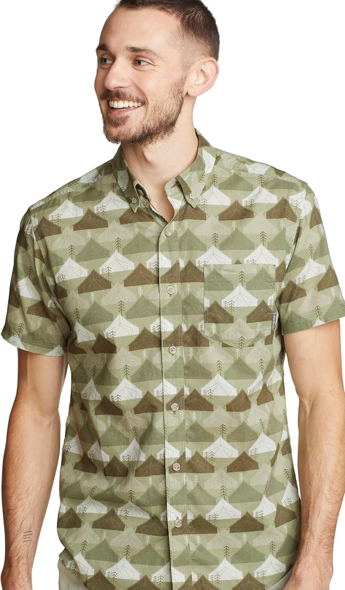 Eddie Bauer Men's Baja Short-Sleeve Shirt - Print