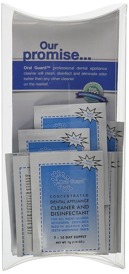 Oral Guard Dental Appliance Cleaner and Disinfectant for All Night Guards, Retainers and Dentures. 3 Month Supply
