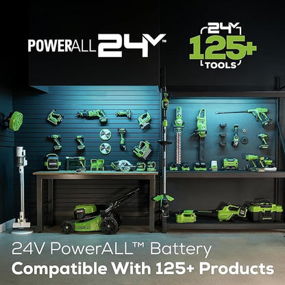 Greenworks 24V 8.0Ah Lithium-Ion Battery(Genuine Greenworks Battery 125 Compatible Tools)