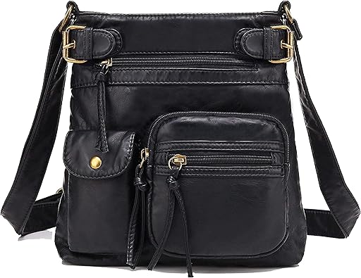 Scarleton Crossbody Bags for Women Purses and Handbags Multi Pocket Shoulder Bag Faux Leather Small, H1833