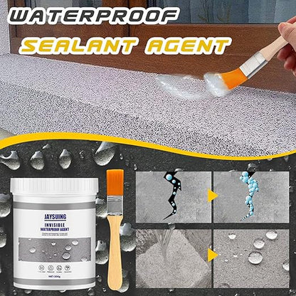 10.5 Oz JAYSUING 2024NEW Invisible Waterproof Agent, Waterproof Insulating Sealant, Used for Repairing Cracks and leaks, Transparent Waterproof Coating
