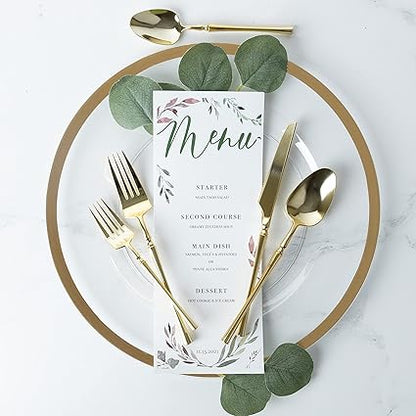 PlasticPro 20 Count Gold Plastic Dinner Forks Premium Quality Heavy Duty Disposable Elegant Silverware Dinner forks for Party