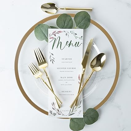 PlasticPro 20 Count Gold Plastic Dinner Forks Premium Quality Heavy Duty Disposable Elegant Silverware Dinner forks for Party