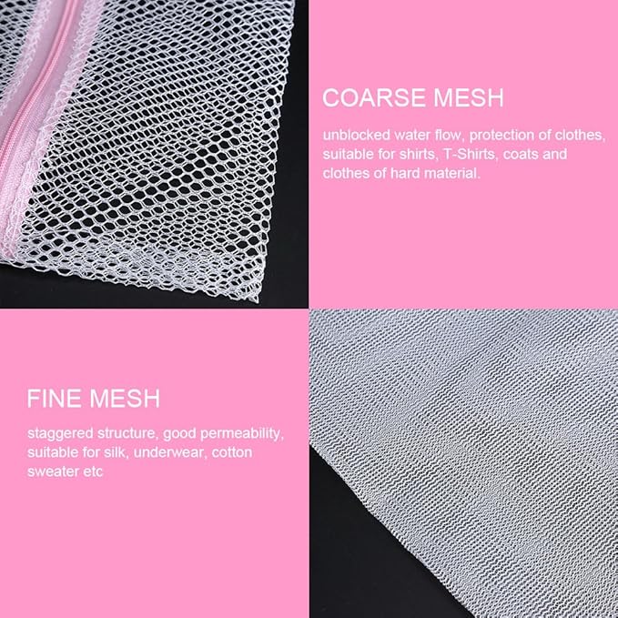 Mesh Laundry Bag with Premium, Delicate Garments Women Wash Machine Bag, Blouse, Hosiery, Stocking, Underwear, Bra (Fine Mesh 40  50cm)