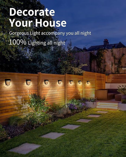 Solar Deck Light, Outdoor Solar Light, LED Outdoor Solar Light, 2 Modes, IP65 Waterproof, Solar Spotlight for Garden, Patio, Path, Porch, Stairs, Wall, 1 Pack