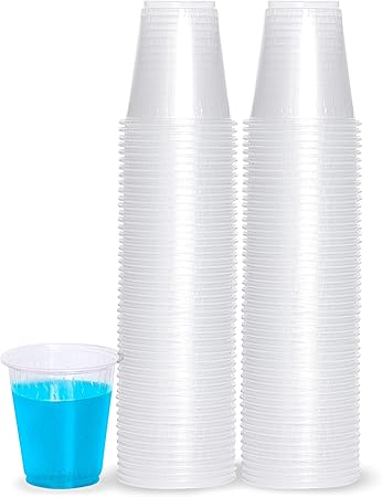 PLASTICPRO 7 oz Disposable Clear Plastic Cups 400 Count