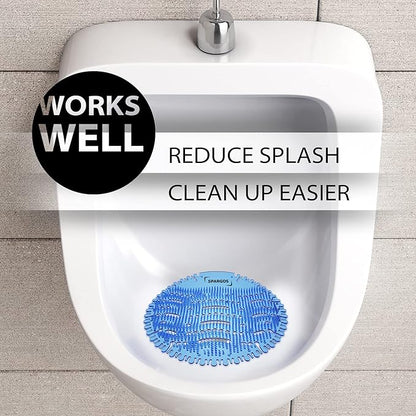 Urinal Screen Deodorizer (24 Pack) Urinal Cakes Anti-Splash Odor Protection for Toilets in Bathroom Office Stadiums Schools with Free Gloves - 24pcs Ocean Breeze Scent