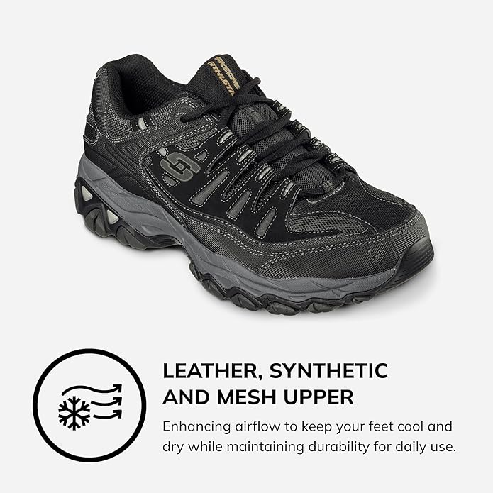 Skechers Men's Afterburn Memory Fit Lace-up Sneaker