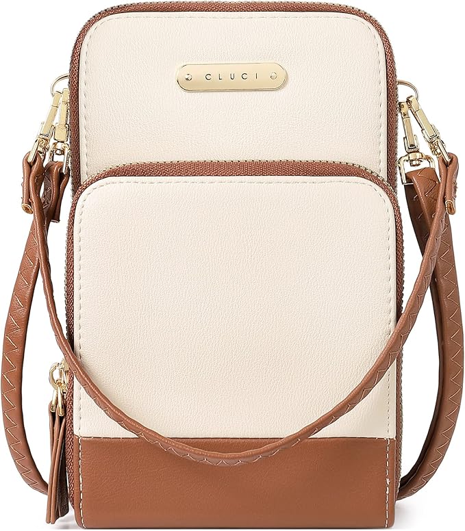CLUCI Small Crossbody Bag for Women Leather Cellphone Shoulder Purses Fashion Travel Designer Wallet