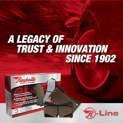 Raybestos R-Line Automotive Replacement Rear Brake Pad Set for Select Ford, Lincoln (MGD1377CH)