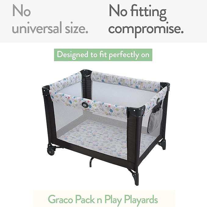 Heather Grey Pack and Play Sheets, 2-Pack - 27 x 39 In