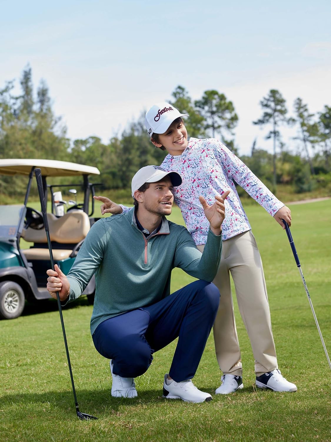 M MAELREG Quarter Zip Golf Pullover Men Dry Fit Long Sleeve Performance Wicking Mock Neck 1/4 Zip Pullover Mens Sweatshirt.