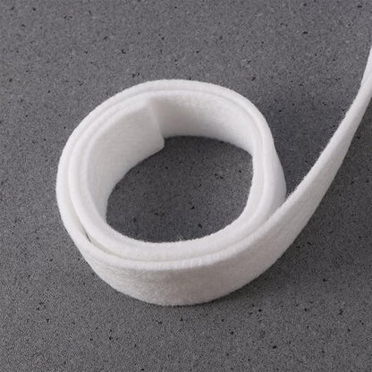 LUOEM Wool Felt Ribbon for DIY Crafts Christmas Tree Ribbon White 3cm x 500cm