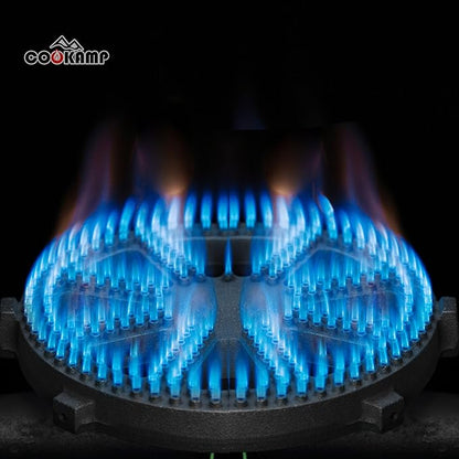 Cast Iron Propane Burner Head with Brass Fitting Orifice (SH16-DIY Burner)