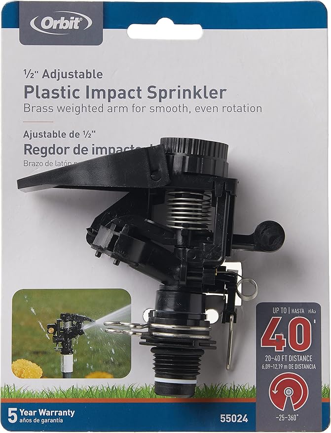 Orbit Underground 55024 Plastic Orbit Jet Impact Sprinkler Head, 12-Inch