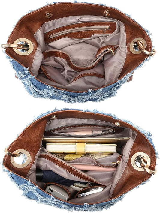 Hobo Purses for Women Soft PU Leather Handbags Slouchy Hobo Bags Shoulder Bag Top Handle Tote