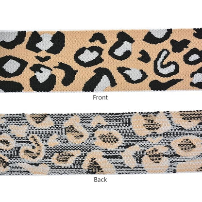 1 Pc Elastic Band for Wig Lace Melting Band Wig Grip Headband Lace Front Wig Headband for Women (3.0cm Beige Leopard Print)