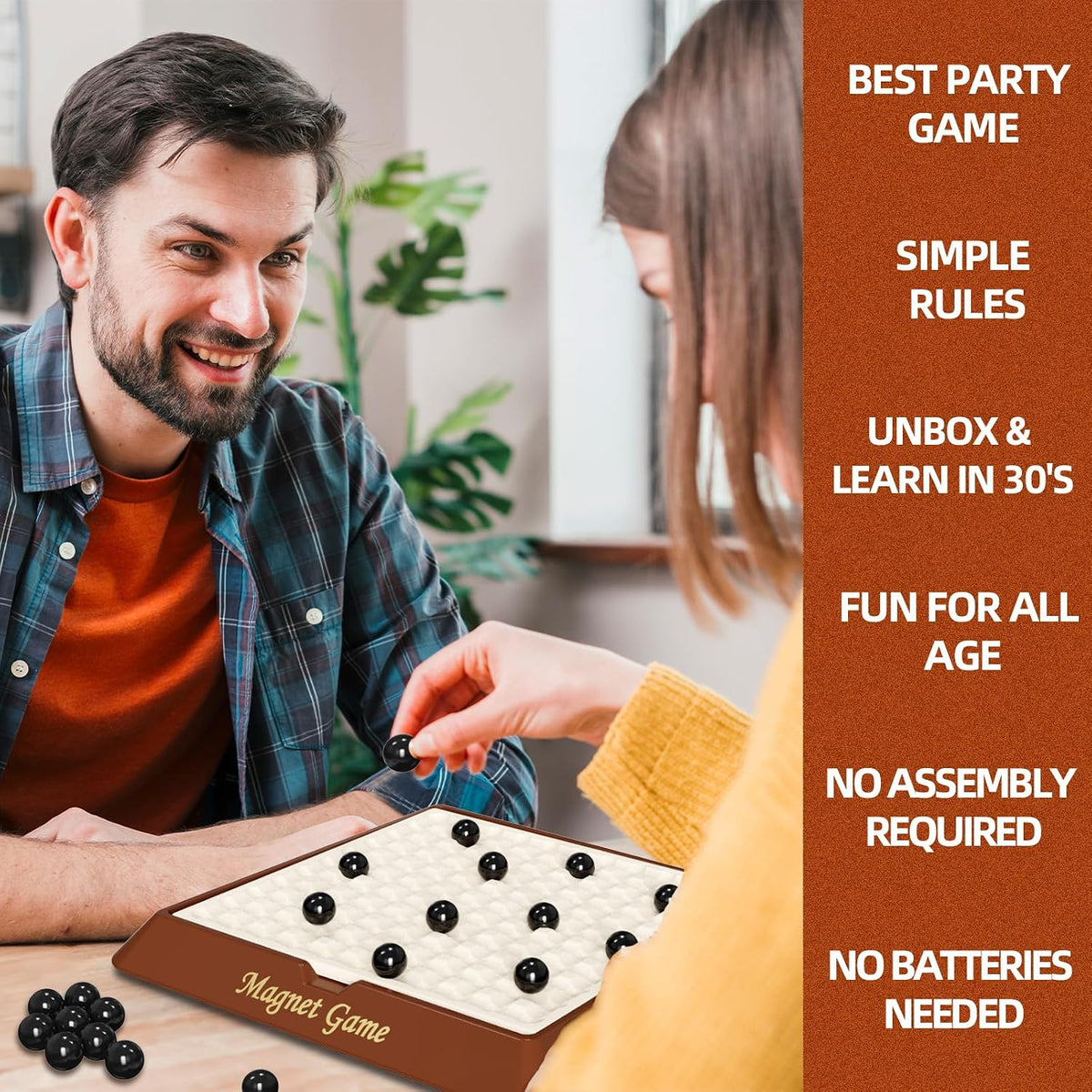 2 IN 1 Classic Game This magnetic chess set with a storage board is perfect for family game nights or on-the-go. simple rules make it easy for all ages to enjoy.