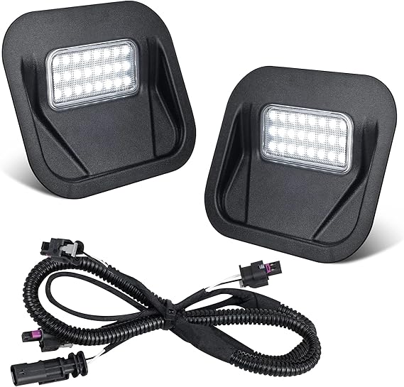 HERCOO Tailgate Step Light LED Truck Bed Multi-Pro Lamp Kit Compatible with GMC Sierra 1500 2500 HD 3500 HD 2020-2021 Chevrolet Silverado 1500 2500 HD 3500 HD 2020, Replacement for 84347814