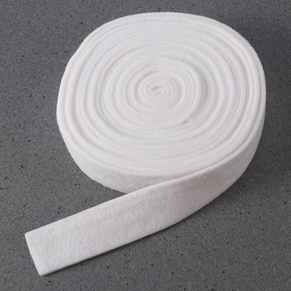 LUOEM Wool Felt Ribbon for DIY Crafts Christmas Tree Ribbon White 3cm x 500cm