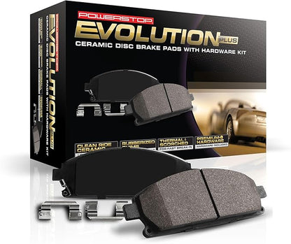 Power Stop 17-1324, Z17 Front Ceramic Brake Pads with Hardware For NX200t, NX300, NX300h, RX350, RX350L, RX450h, RX450hL, Ava, Ca, Highlander, Sienna [Model Specific]