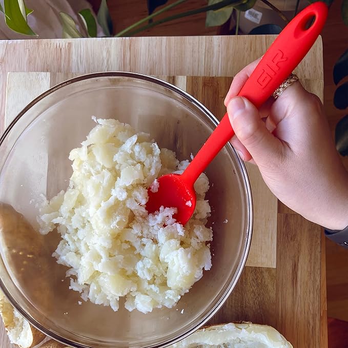 GIR: Get It Right Spoon - Heat-Resistant up to 425F - Seamless, Nonstick Kitchen Spoons for Mixing, Cooking, and Stirring - Ultimate - 13 IN, Red - Silicone Spoons For Cooking