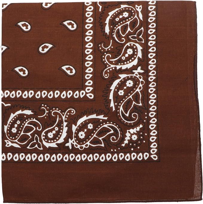 Motique Accessories 22 Inch Cotton Paisley Bandana